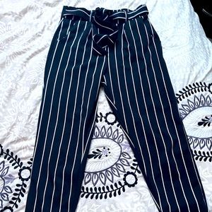 Tie waist pants